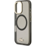 Lacoste Frosted Finish Gold Logo etui z MagSafe do iPhone 17 - szary