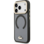 Lacoste Frosted Finish Gold Logo etui z MagSafe do iPhone 17 Pro - szary