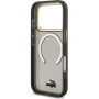 Lacoste Frosted Finish Gold Logo etui z MagSafe do iPhone 17 Pro - szary