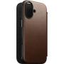 Etui z klapką Nomad Modern Leather Folio z MagSafe do iPhone 17 - brązowe