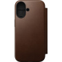 Etui z klapką Nomad Modern Leather Folio z MagSafe do iPhone 17 - brązowe