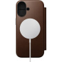 Etui z klapką Nomad Modern Leather Folio z MagSafe do iPhone 17 - brązowe