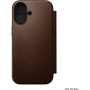 Etui z klapką Nomad Modern Leather Folio z MagSafe do iPhone 17 - brązowe