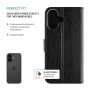 FIXED Opus etui z klapką do iPhone 17 - czarne