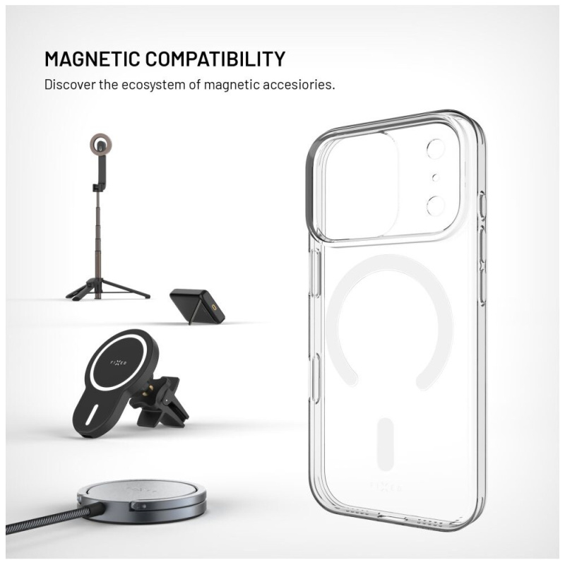 Fob Magshell FIXED MagShell ultracienkie etui z MagSafe do iPhone 17 Pro ...