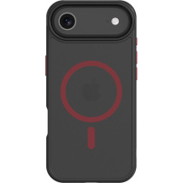 Tactical Hyperstealth 2.0 transparentne etui z czerwonym MagSafe do iPhone Air - czarny