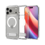 Spigen Ultra Hybrid S transparentne etui z podstawką i MagSafe do iPhone 17 Pro - przezroczysty