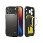 Spigen Tough Armor T wytrzymałe etui z podstawką i MagSafe do iPhone 17 Pro - ciemnoszary