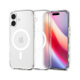 Spigen Ultra Hybrid matowy transparentny futerał z białym MagSafe do iPhone 17 - przezroczysty