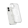 Spigen Ultra Hybrid matowy transparentny futerał z białym MagSafe do iPhone 17 - przezroczysty