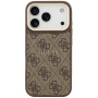 Guess 4G Gold Frame etui z MagSafe do iPhone 17 Pro Max - brązowy