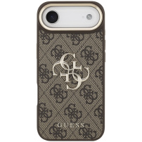 Etui Guess 4G Metal Logo Gold Frame do iPhone Air - brązowy