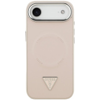Etui Guess Triangle Logo z MagSafe do iPhone Air - różowy
