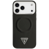 Etui Guess Triangle Logo z MagSafe do iPhone 17 Pro - czarny