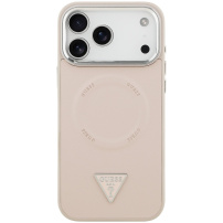 Etui Guess Triangle Logo z MagSafe do iPhone 17 Pro Max - różowy