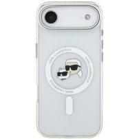 Karl Lagerfeld IML K&CH Heads Metal Frame etui z MagSafe do iPhone Air - przezroczysty
