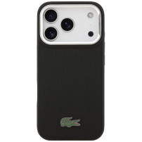 Etui Lacoste Iconic Petit Pique Camera Stand z MagSafe do iPhone 17 Pro Max - czarny