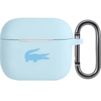 Silikonowe etui Lacoste Glossy Printing Logo do AirPods 3 - niebieskie