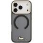 Lacoste Frosted Finish Gold Logo etui z MagSafe do iPhone 17 Pro - szary