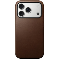 Nomad Modern Leather skórzane etui z MagSafe do iPhone 17 Pro Max - brązowe