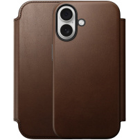 Etui z klapką Nomad Modern Leather Folio z MagSafe do iPhone 17 - brązowe