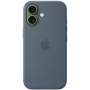 Oryginalne etui silikonowe Apple z MagSafe do iPhone 17 - stalowoniebieski