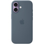 Oryginalne etui silikonowe Apple z MagSafe do iPhone 17 - stalowoniebieski
