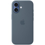Oryginalne etui silikonowe Apple z MagSafe do iPhone 17 - stalowoniebieski