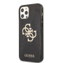 Guess Big 4G Full Glitter etui do iPhone 12 Pro Max - czarny
