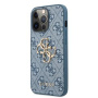 Guess 4G Metal Logo etui do iPhone 13 Pro Max - niebieskie