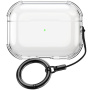 Przezroczyste etui z karabińczykiem do AirPods Pro 3 - przezroczyste