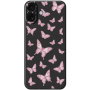 Etui ochronne ze wzorem motyli do iPhone 17 - czarne