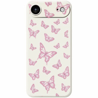 Etui ochronne we wzory motyli na iPhone Air - beżowe