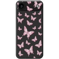 Etui ochronne ze wzorem motyli na iPhone Air - czarny