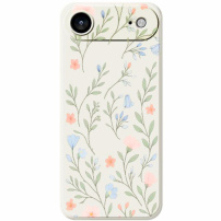 Etui ochronne we wzory kwiatowe na iPhone Air - beżowe