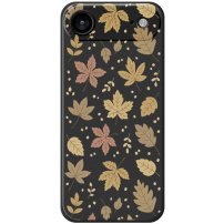 Etui ochronne ze wzorem jesiennych liści na iPhone Air - czarny