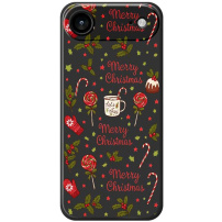 Etui ochronne ze świątecznym wzorem na iPhone Air - czarny