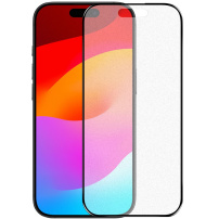 NORTHJO Matowe szkło hartowane 2.5D z czarną ramką do iPhone 17 Pro Max