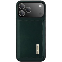 DG.Ming Etui 2w1 z odpinanym magnetycznym portfelem do iPhone 17 Pro Max - ciemnozielony