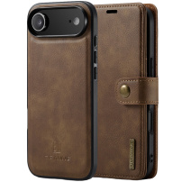 DG.Ming Etui 2w1 odpinane flip do iPhone Air - brązowe