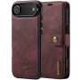 DG.Ming 2w1 odpinane etui flip do iPhone Air - bordowe