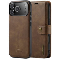 DG.Ming Etui 2w1 odpinane flip do iPhone 17 Pro Max - brązowe