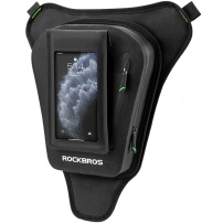 ROCKBROS AS-089 uniwersalna torba rowerowa z paskiem i kieszenią na iPhone - czarna