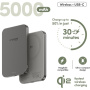 PanzerGlass empower Qi2 bezprzewodowy MagSafe powerbank z portem USB-C - 5 000 mAh - szary