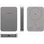 PanzerGlass empower Qi2 bezprzewodowy MagSafe powerbank z portem USB-C - 10 000 mAh - szary