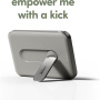 PanzerGlass empower Qi2 bezprzewodowy MagSafe powerbank ze stojakiem i portem USB-C - 5 000 mAh - szary