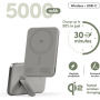 PanzerGlass empower Qi2 bezprzewodowy MagSafe powerbank ze stojakiem i portem USB-C - 5 000 mAh - szary