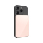 FIXED MagZen 5 Crystal Qi2 bezprzewodowy MagSafe powerbank z portem USB-C - 5 000 mAh - różowy