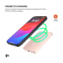 FIXED MagZen 5 Crystal Qi2 bezprzewodowy MagSafe powerbank z portem USB-C - 5 000 mAh - różowy
