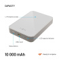 FIXED MagZen 10 Crystal Qi2 bezprzewodowy MagSafe powerbank z portem USB-C - 10 000mAh - tytanowy